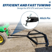 DURAFORCE 72" Adjustable Tow-Behind ForATV UTV Lawn Tractor Landscape Driveway Harrow Drag