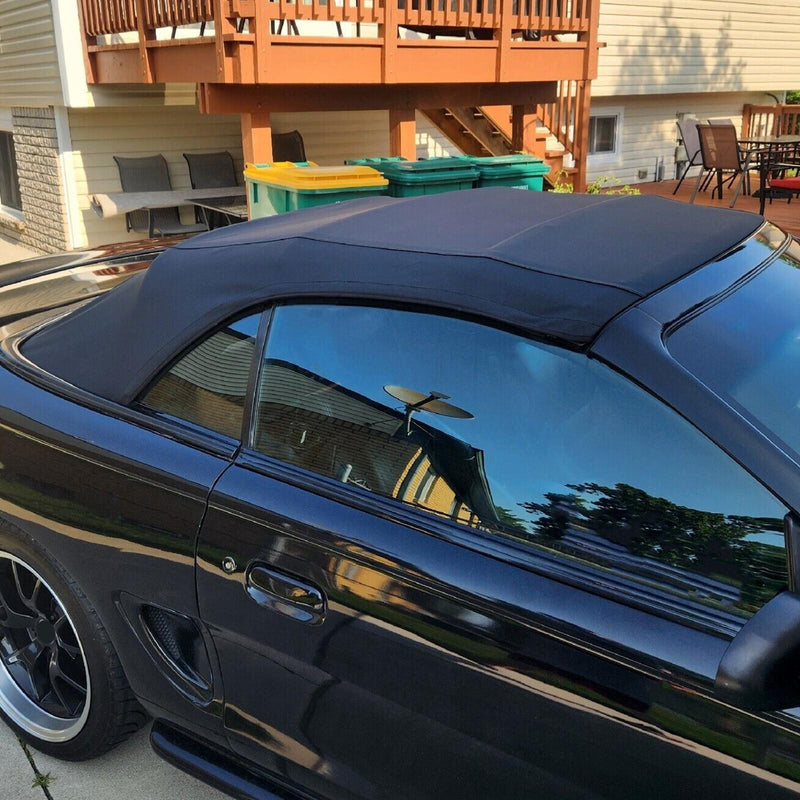 DURAFORCE For Ford Mustang 1994-2004 Convertible Soft Top & Heated Glass Window Black