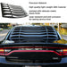 DURAFORCE Rear Window Louver Windshield Cover Sun Shade Vent For Dodge Charger 2011-2023