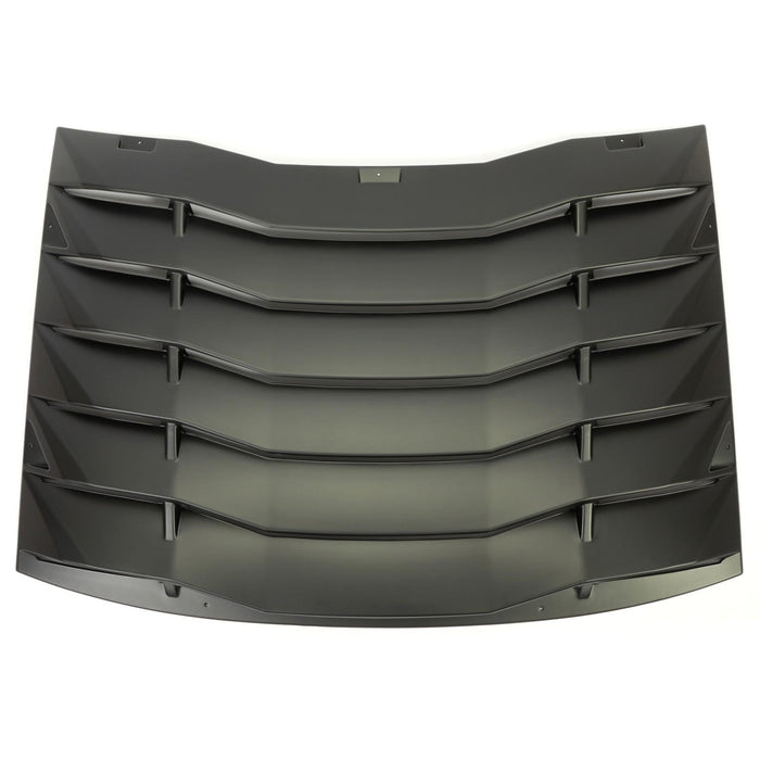 DURAFORCE Rear Window Louver Windshield Cover Sun Shade Vent For Dodge Charger 2011-2023