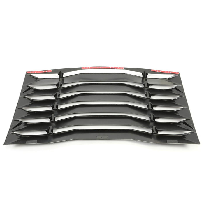 DURAFORCE Rear Window Louver Windshield Cover Sun Shade Vent For Dodge Charger 2011-2023