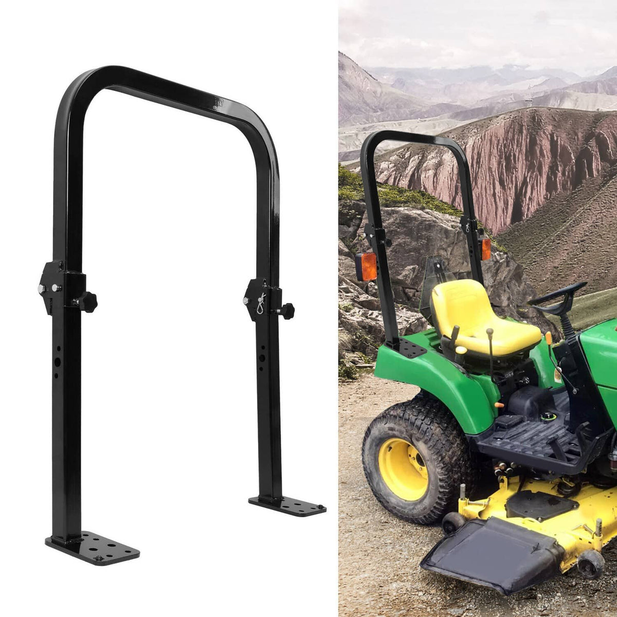 Solid Rops To Foldable Rops Adjustable Folding ROPS Protection Structure For John Deere 2210 & 230 ...