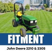 DURAFORCE Adjustable Folding ROPS Protection Structure For John Deere 2210 & 2305 Rollbar