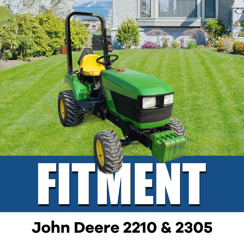 DURAFORCE Adjustable Folding ROPS Protection Structure For John Deere 2210 & 2305 Rollbar