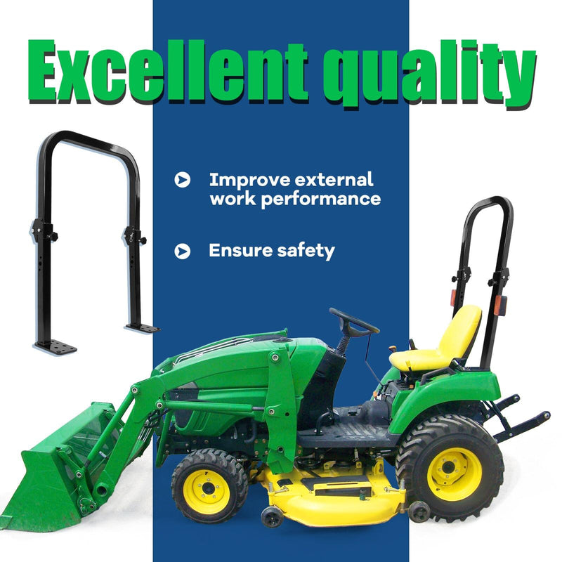DURAFORCE Adjustable Folding ROPS Protection Structure For John Deere 2210 & 2305 Rollbar