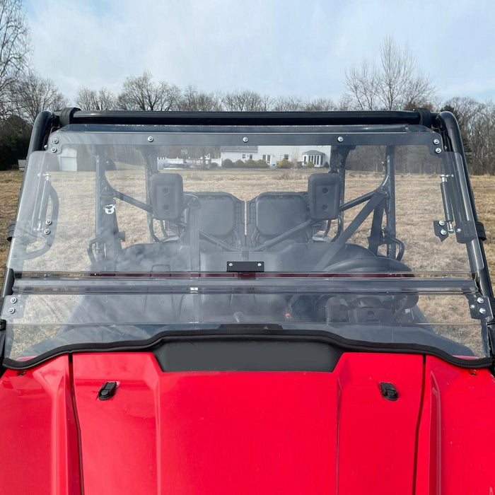 DURAFORCE For Honda Pioneer 1000 / 1000-5 Scratch Resistant Flip Windshield 2016-2025