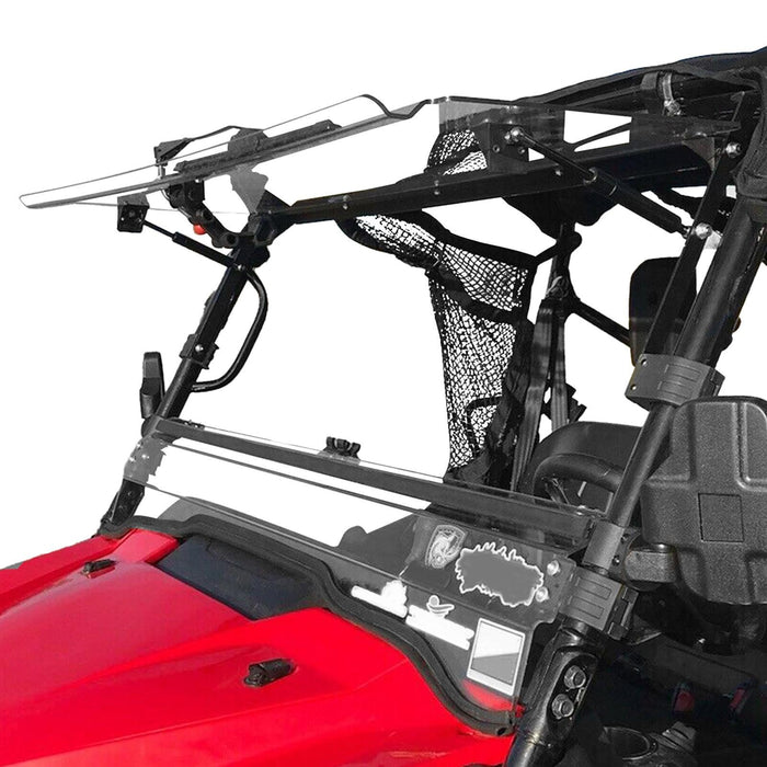 DURAFORCE For Honda Pioneer 1000 / 1000-5 Scratch Resistant Flip Windshield 2016-2025