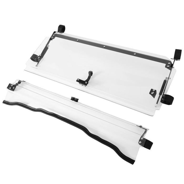 DURAFORCE For Honda Pioneer 1000 / 1000-5 Scratch Resistant Flip Windshield 2016-2025