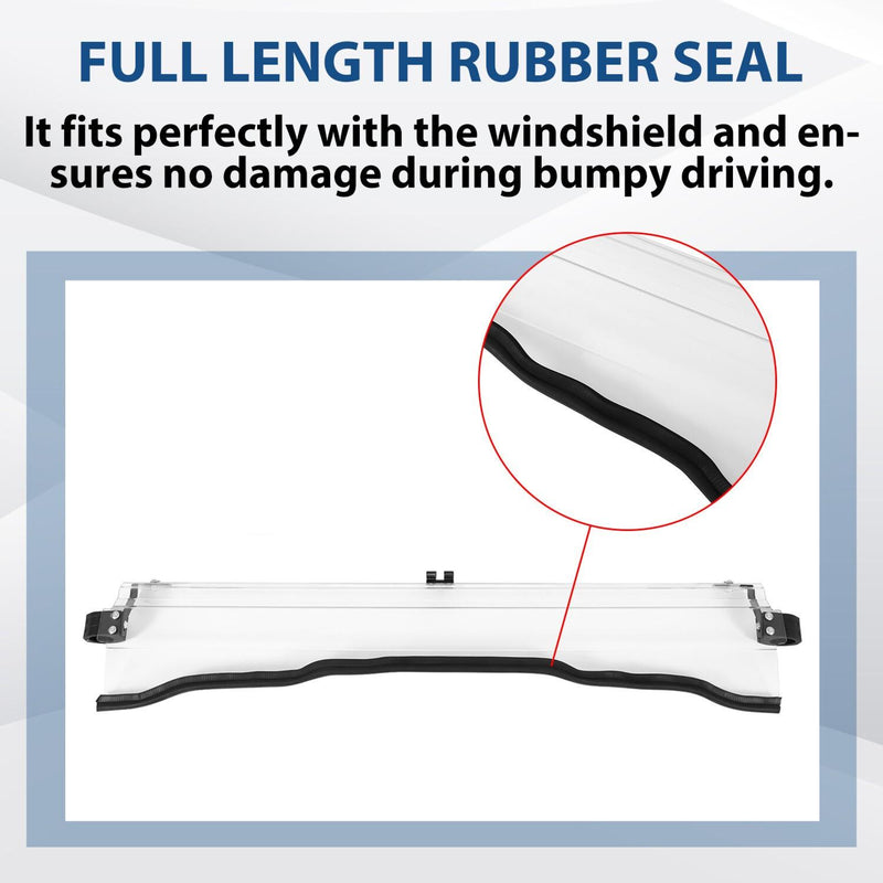 DURAFORCE For Honda Pioneer 1000 / 1000-5 Scratch Resistant Flip Windshield 2016-2025