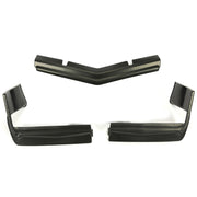 DURAFORCE For 1979-1985 Buick Riviera Model Front Plastic Bumper Fillers (Set of 3 Pcs)