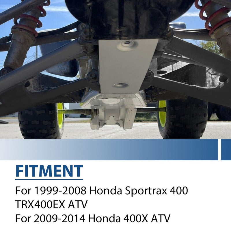 DURAFORCE For Honda TRX 400X/400EX Full Chassis Glide & Swing Arm Skid Plate Gaurd 99-14