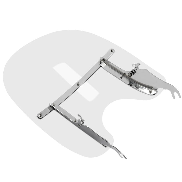 DURAFORCE 26" Clear Front Windscreen Windshield For Harley Softail Fatboy FLS FLST 2000-17