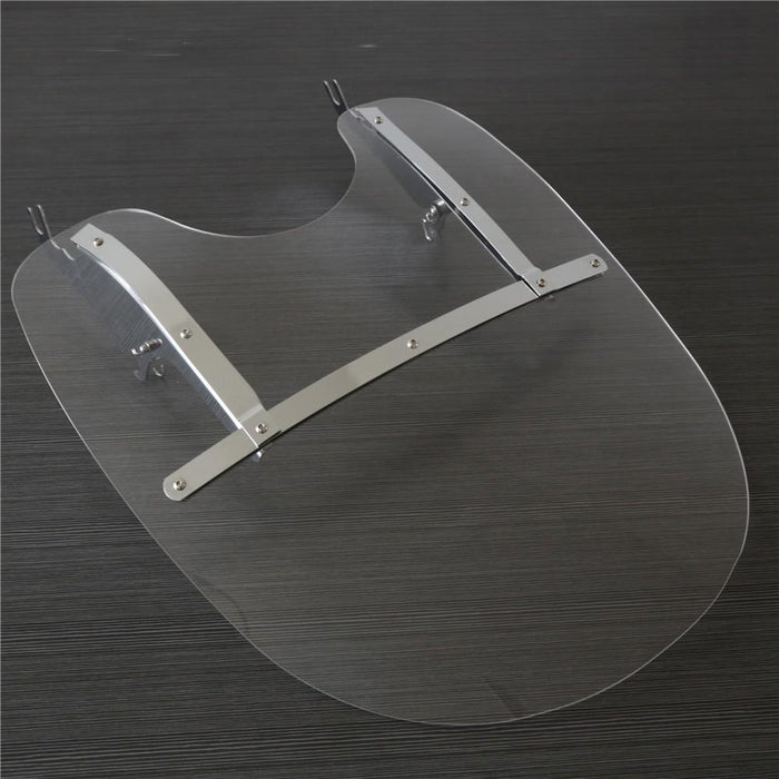 DURAFORCE 26" Clear Front Windscreen Windshield For Harley Softail Fatboy FLS FLST 2000-17