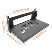 DURAFORCE Rear Door Tailgate Table Cargo Shelf Rack Holder For Jeep Wrangler JK JKU 07-19