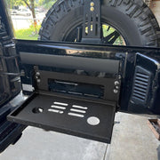 DURAFORCE Rear Door Tailgate Table Cargo Shelf Rack Holder For Jeep Wrangler JK JKU 07-19
