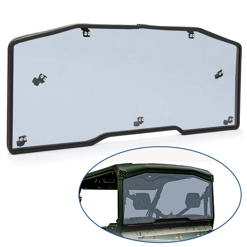 DURAFORCE Heavy Duty Tinted Rear Windshield For 2016-2022 2023 Can-Am Defender HD / MAX HD