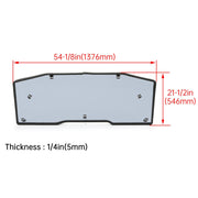 DURAFORCE Heavy Duty Tinted Rear Windshield For 2016-2022 2023 Can-Am Defender HD / MAX HD