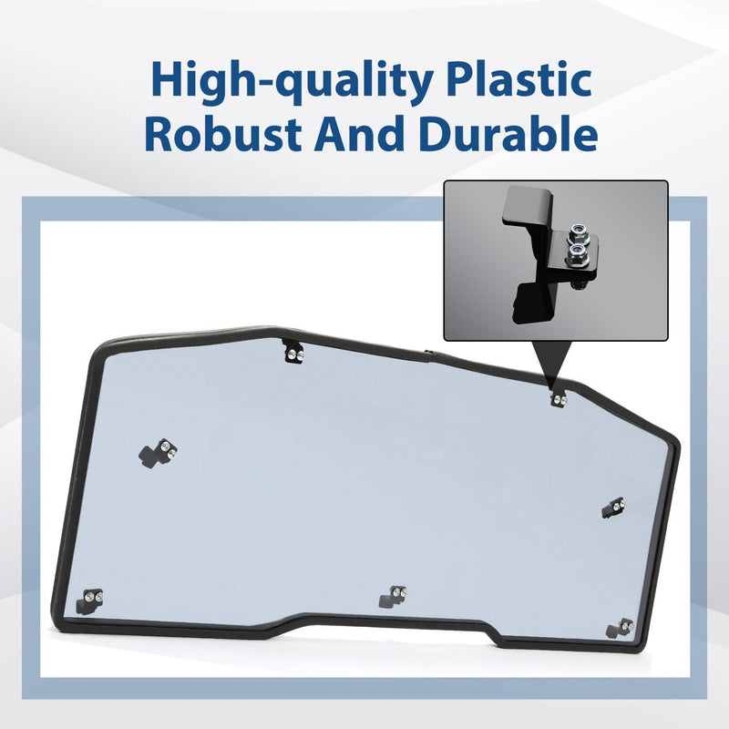 DURAFORCE Heavy Duty Tinted Rear Windshield For 2016-2022 2023 Can-Am Defender HD / MAX HD