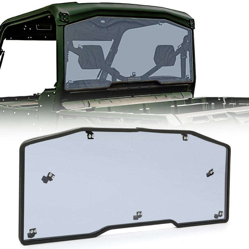 DURAFORCE Heavy Duty Tinted Rear Windshield For 2016-2022 2023 Can-Am Defender HD / MAX HD