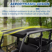DURAFORCE 2 pcs Hard Top Roof Fit Polaris Ranger 570 Crew Mid-Size 2015-2019 4 Seat