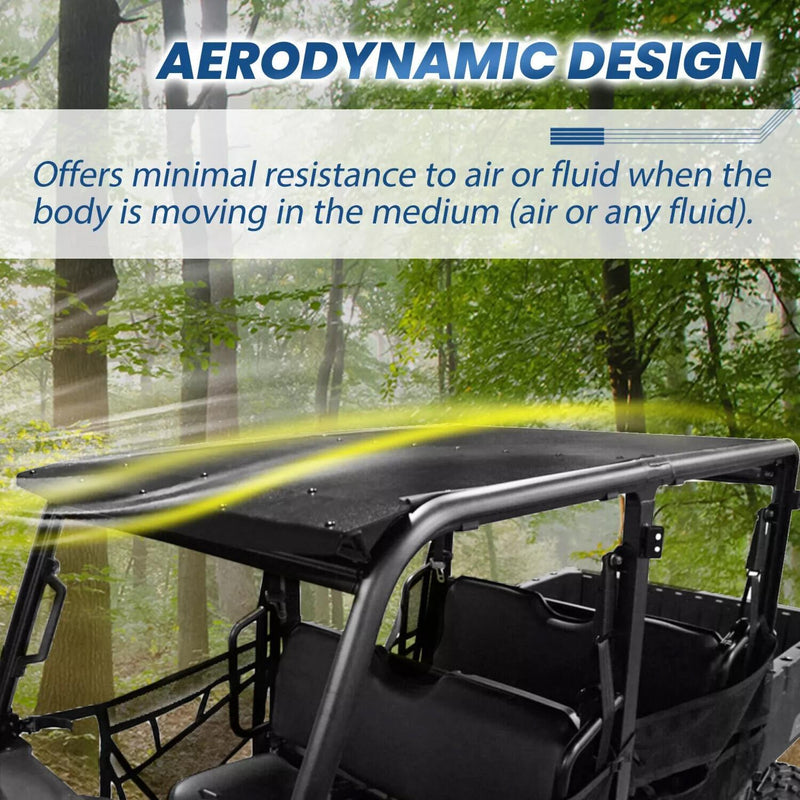 DURAFORCE 2 pcs Hard Top Roof Fit Polaris Ranger 570 Crew Mid-Size 2015-2019 4 Seat