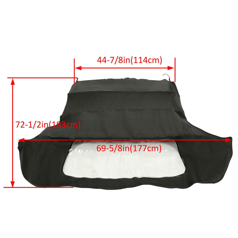 DURAFORCE Convertible Soft Top & Plastic Window For BMW 3-Series E30 E36 1986 1987-1993