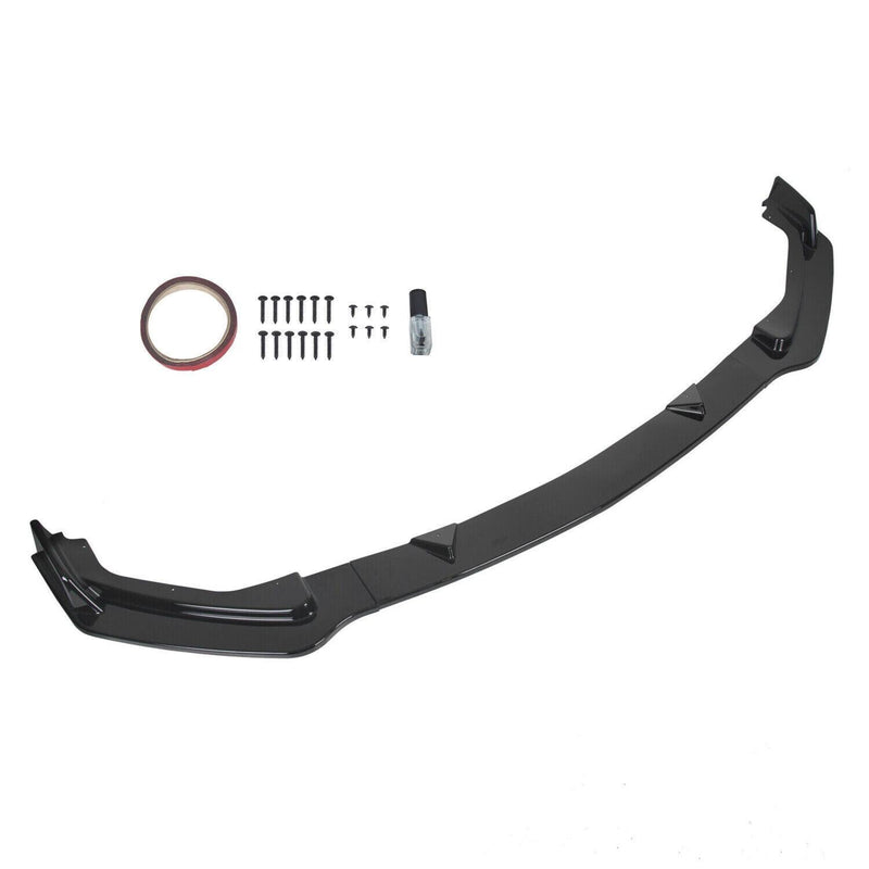 DURAFORCE For Infiniti Q50 Premium Base Sedan 14-17 Glossy Black Front Bumper Lip Spoiler