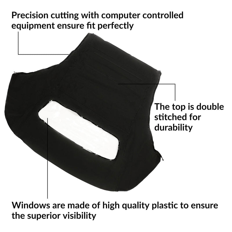DURAFORCE For Ford Mustang 05-14 Convertible Soft Top w/Plastic Window Sailcloth Vinyl