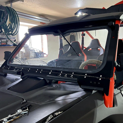 DURAFORCE Folding Glass Windshield For 2019+ Honda Talon 1000R /1000X-4 Front Windscreen