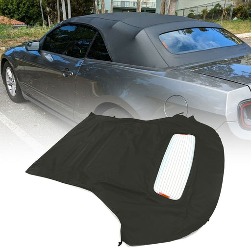 DURAFORCE For Ford Mustang 2005-14 Convertible Soft Top w/ Glass Window - Black Sailcloth