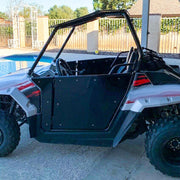 DURAFORCE For 2009-2022 Polaris RZR 170 Aluminum Opening Doors + Heavy Duty Roof Black
