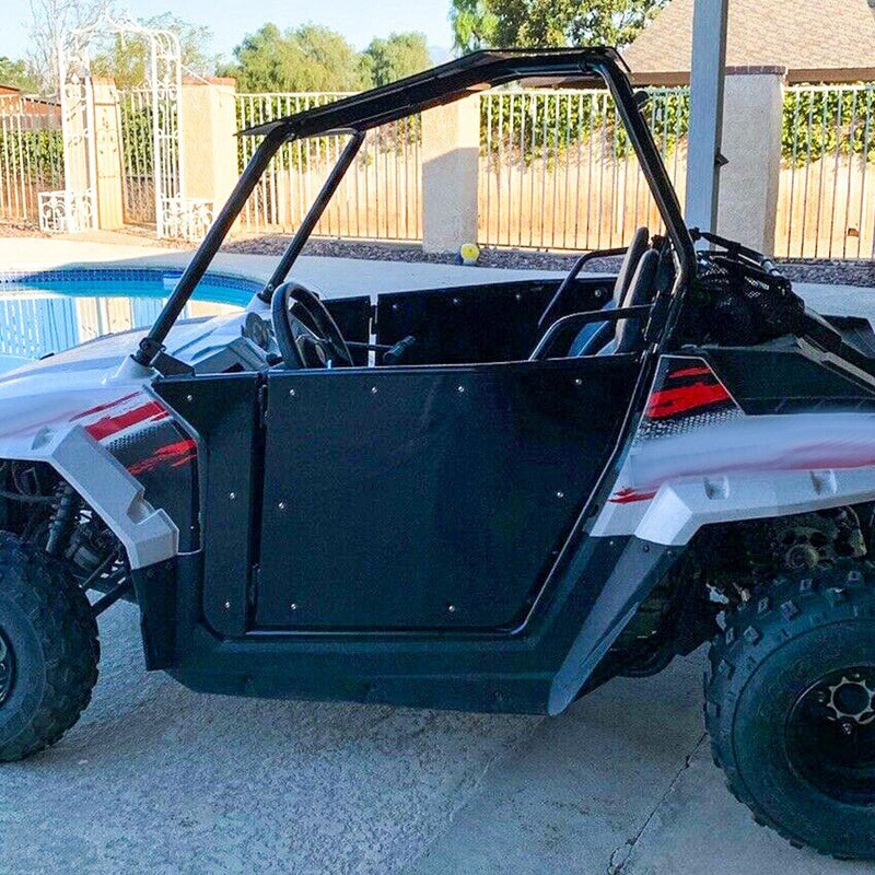 DURAFORCE For 2009-2022 Polaris RZR 170 Aluminum Opening Doors + Heavy Duty Roof Black