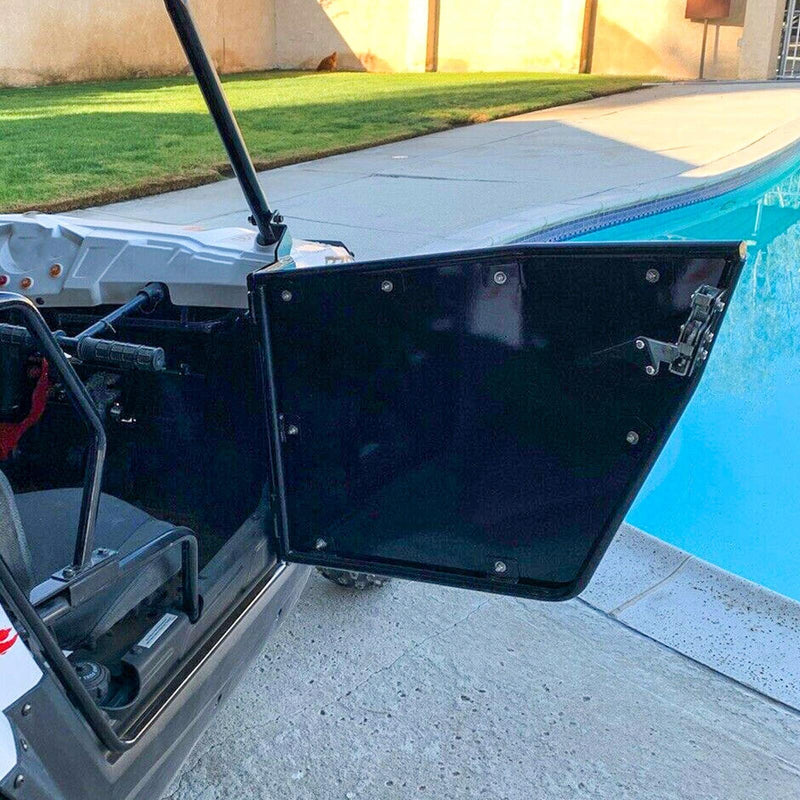 DURAFORCE For 2009-2022 Polaris RZR 170 Aluminum Opening Doors + Heavy Duty Roof Black