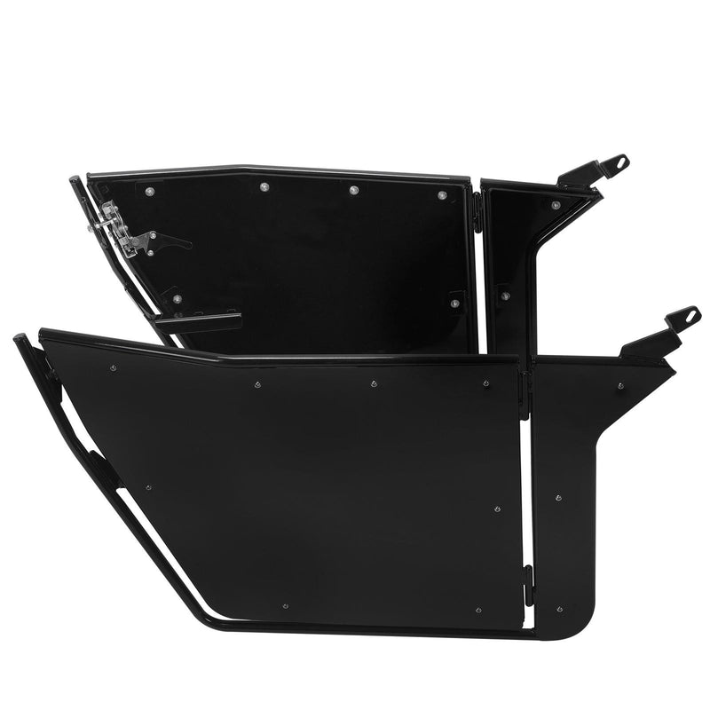 DURAFORCE For 2009-2022 Polaris RZR 170 Aluminum Opening Doors + Heavy Duty Roof Black