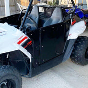 DURAFORCE For 2009-2022 Polaris RZR 170 Aluminum Opening Doors + Heavy Duty Roof Black