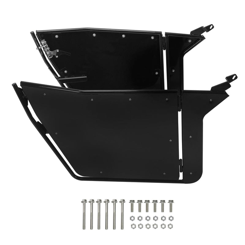 DURAFORCE For 2009-2022 Polaris RZR 170 Aluminum Opening Doors + Heavy Duty Roof Black