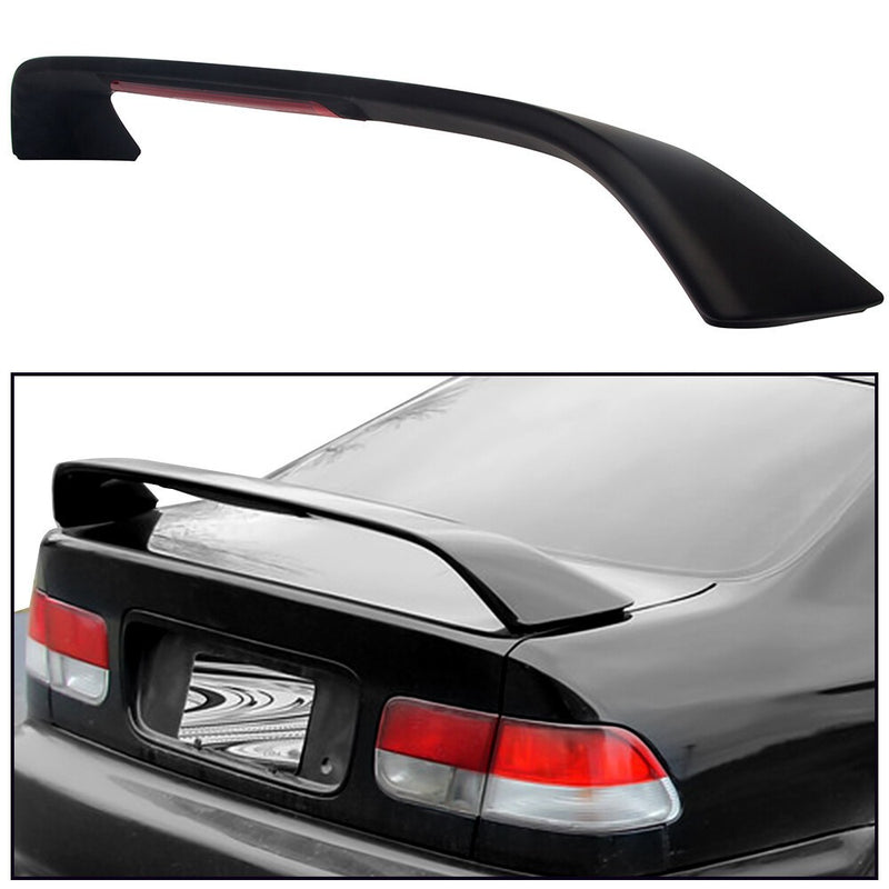 DURAFORCE FOR HONDA CIVIC 4DR 2DR EM EJ Si 96-2000 TRUNK SPOILER WING W/ LED BRAKE LIGHT