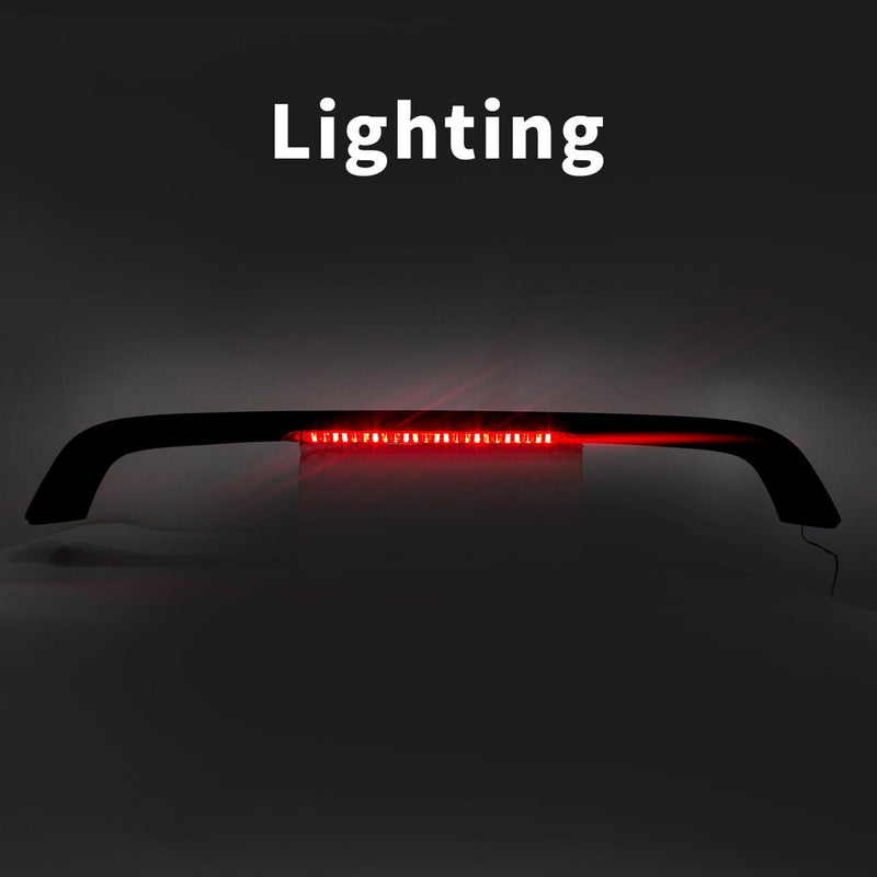 DURAFORCE FOR HONDA CIVIC 4DR 2DR EM EJ Si 96-2000 TRUNK SPOILER WING W/ LED BRAKE LIGHT