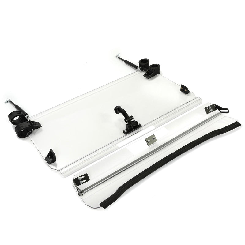 DURAFORCE Front 2-IN-1 Windshield Clear For Polaris RZR 800, 900 XP 2008-2014 Flip
