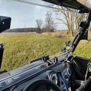 DURAFORCE Front 2-IN-1 Windshield Clear For Polaris RZR 800, 900 XP 2008-2014 Flip