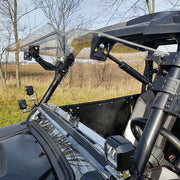 DURAFORCE Front 2-IN-1 Windshield Clear For Polaris RZR 800, 900 XP 2008-2014 Flip