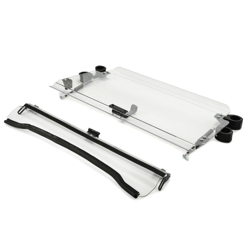 DURAFORCE Front 2-IN-1 Windshield Clear For Polaris RZR 800, 900 XP 2008-2014 Flip