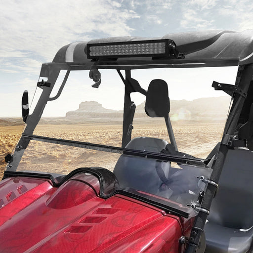 DURAFORCE 0.177" UTV Front Folding Windshields For 2004-2013 Yamaha Rhino 450 / 660 / 700