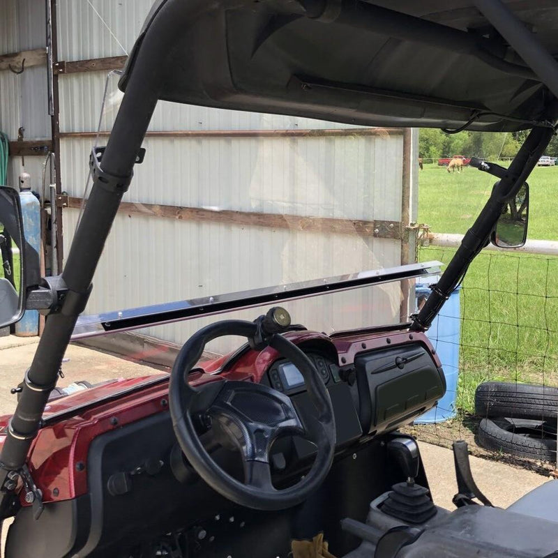 DURAFORCE 0.177" UTV Front Folding Windshields For 2004-2013 Yamaha Rhino 450 / 660 / 700