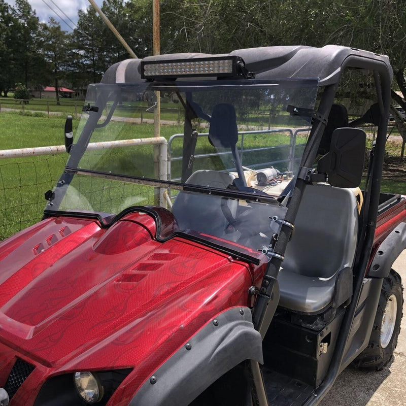 DURAFORCE 0.177" UTV Front Folding Windshields For 2004-2013 Yamaha Rhino 450 / 660 / 700