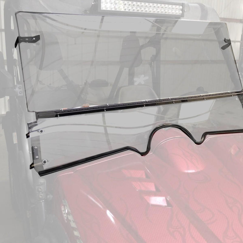 DURAFORCE 0.177" UTV Front Folding Windshields For 2004-2013 Yamaha Rhino 450 / 660 / 700