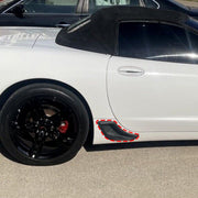 DURAFORCE Rear Lower Brake Cove Duct Scoop Vent Kit For 1997-2004 C5 Corvette Z06 ZO6