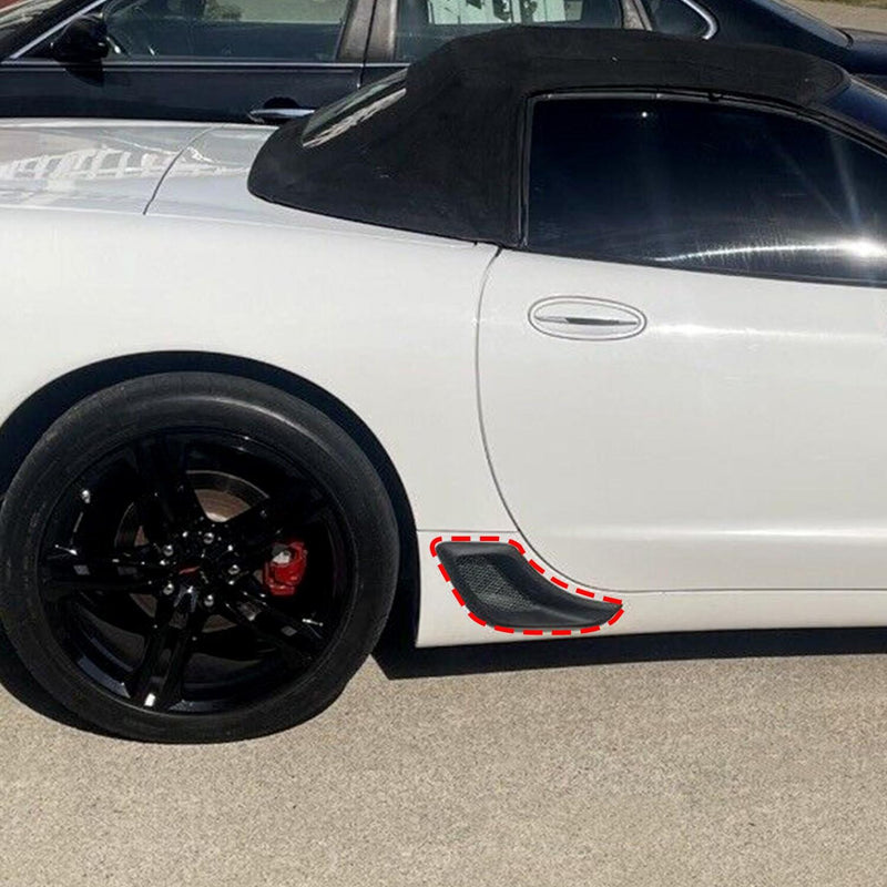 DURAFORCE Rear Lower Brake Cove Duct Scoop Vent Kit For 1997-2004 C5 Corvette Z06 ZO6