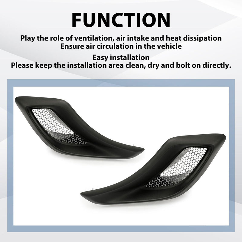 DURAFORCE Rear Lower Brake Cove Duct Scoop Vent Kit For 1997-2004 C5 Corvette Z06 ZO6