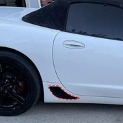 DURAFORCE Rear Lower Brake Cove Duct Scoop Vent Kit For 1997-2004 C5 Corvette Z06 ZO6